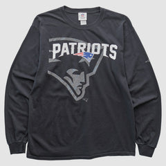 New England Patriots NFL 2010s Long Sleeve T-shirt - Black Vintage - Fanatics