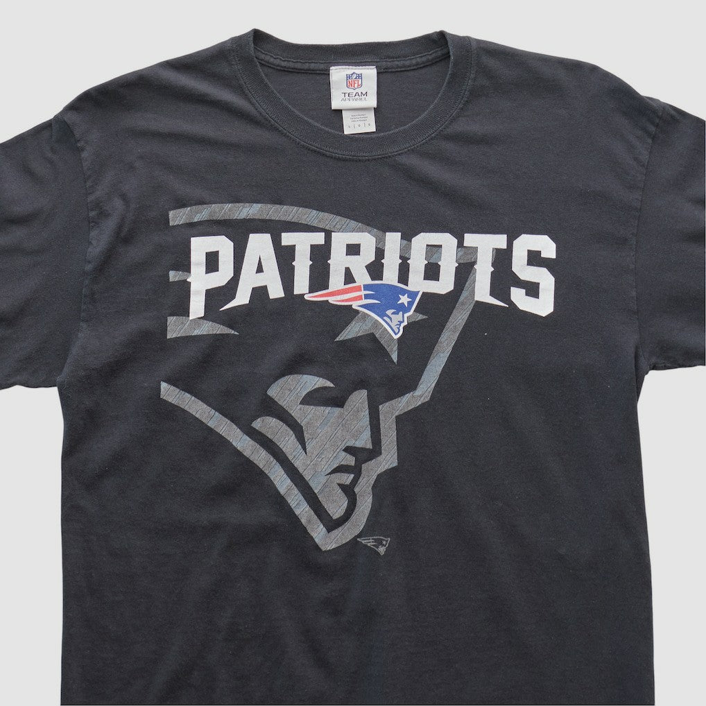 New England Patriots NFL 2010s Long Sleeve T-shirt - Black Vintage - Fanatics