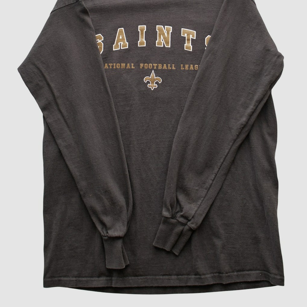 New Orleans Saints NFL 2000s Long Sleeve T-shirt - Charcoal Vintage - Fanatics