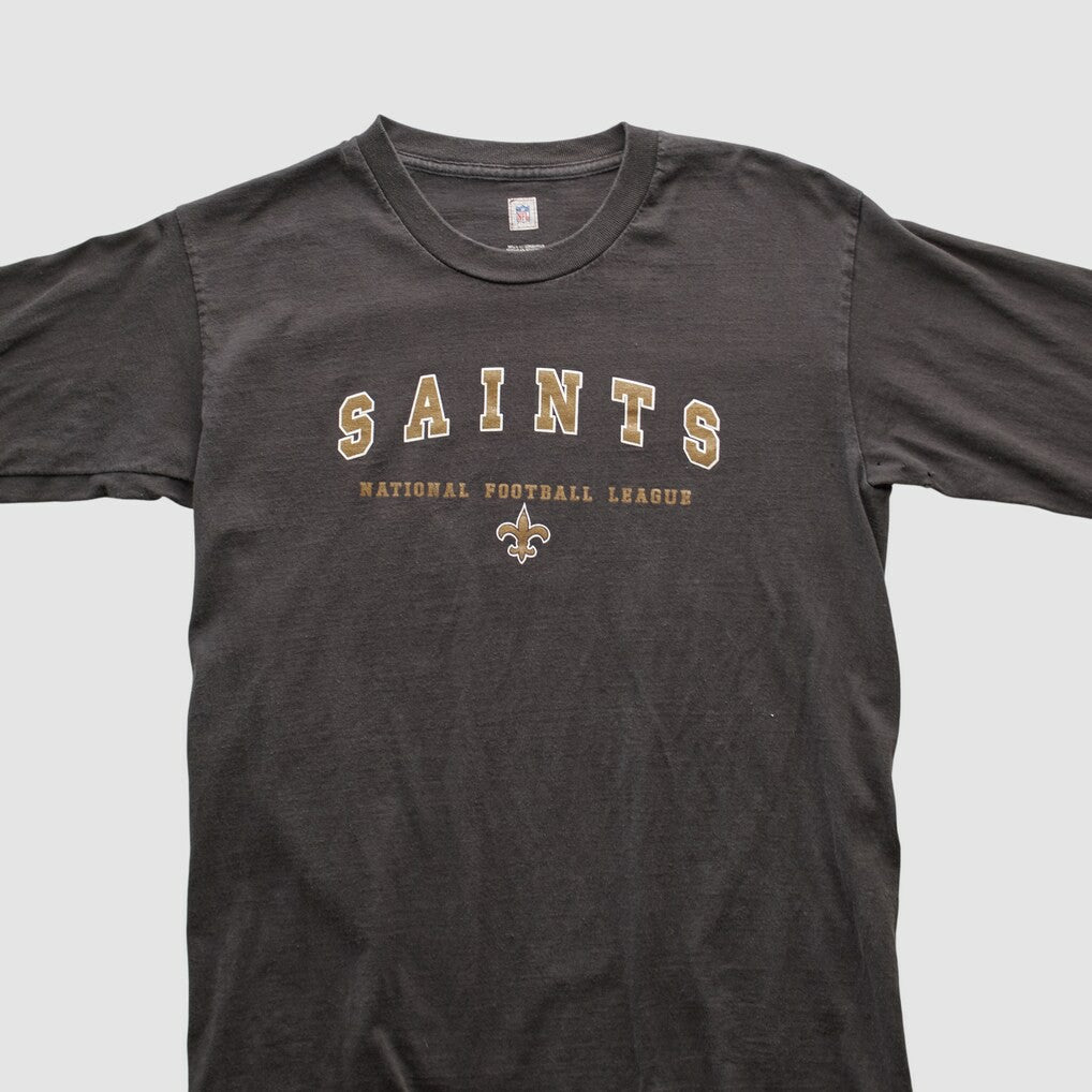 New Orleans Saints NFL 2000s Long Sleeve T-shirt - Charcoal Vintage - Fanatics