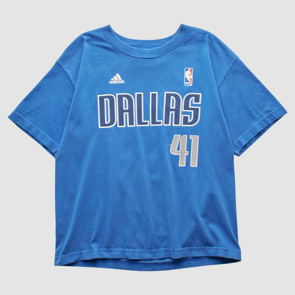 Adidas Dallas Mavericks 2010s T-shirt Blue Vintage