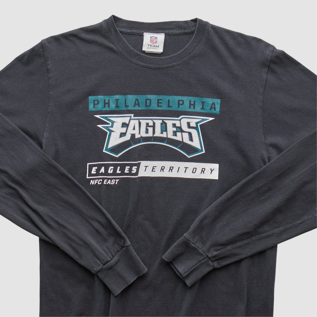 Philadelphia Eagles NFL 2010s Long Sleeve T-shirt - Black Vintage - Fanatics