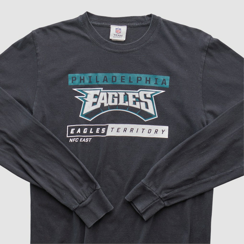 Philadelphia Eagles NFL 2010s Long Sleeve T-shirt - Black Vintage - Fanatics
