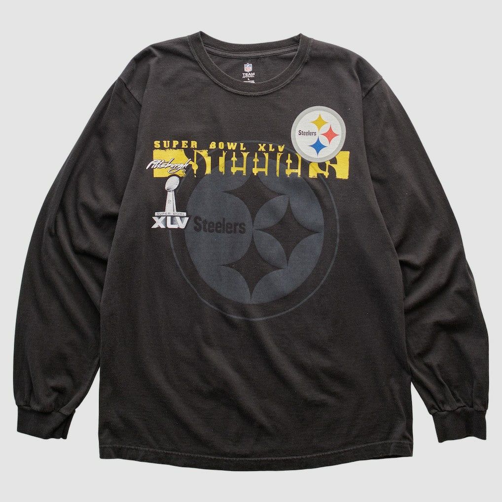 Pittsburgh Steelers NFL 2011 Long Sleeve T-shirt - Black Vintage - Fanatics