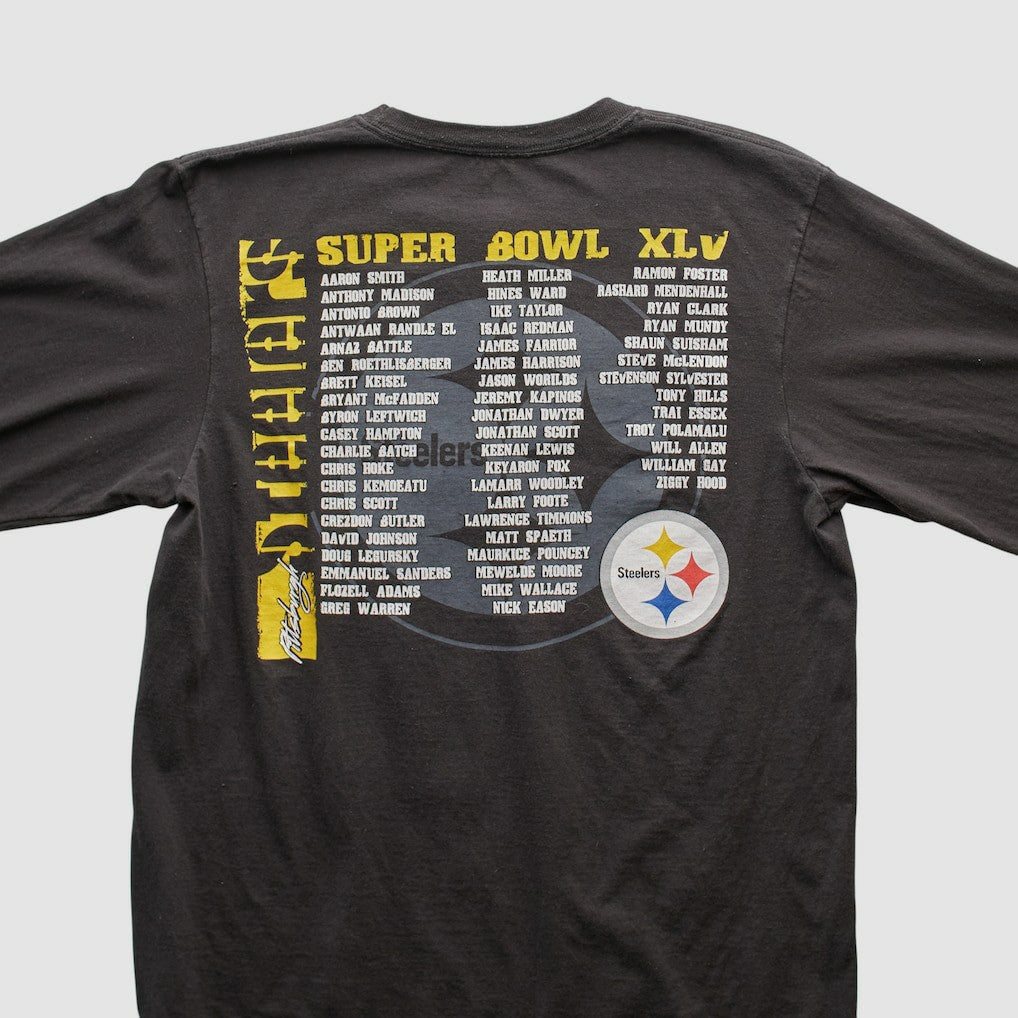 Pittsburgh Steelers NFL 2011 Long Sleeve T-shirt - Black Vintage - Fanatics