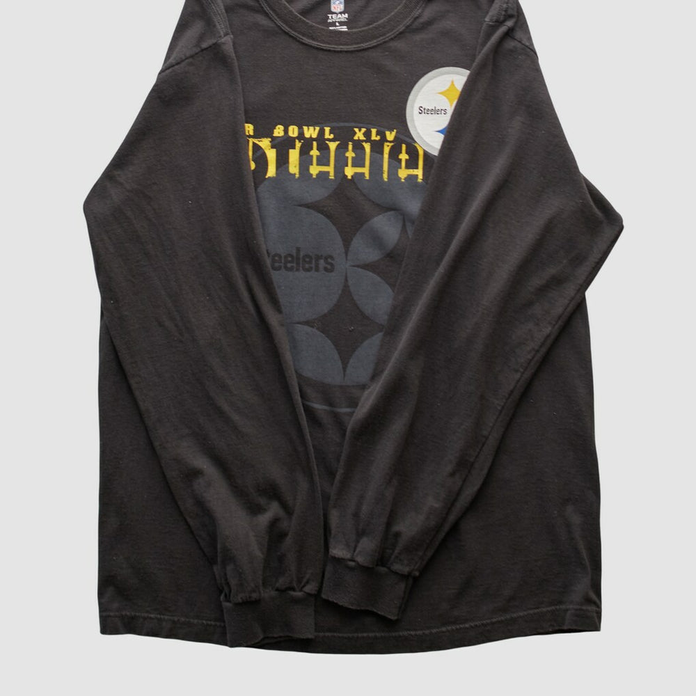 Pittsburgh Steelers NFL 2011 Long Sleeve T-shirt - Black Vintage - Fanatics
