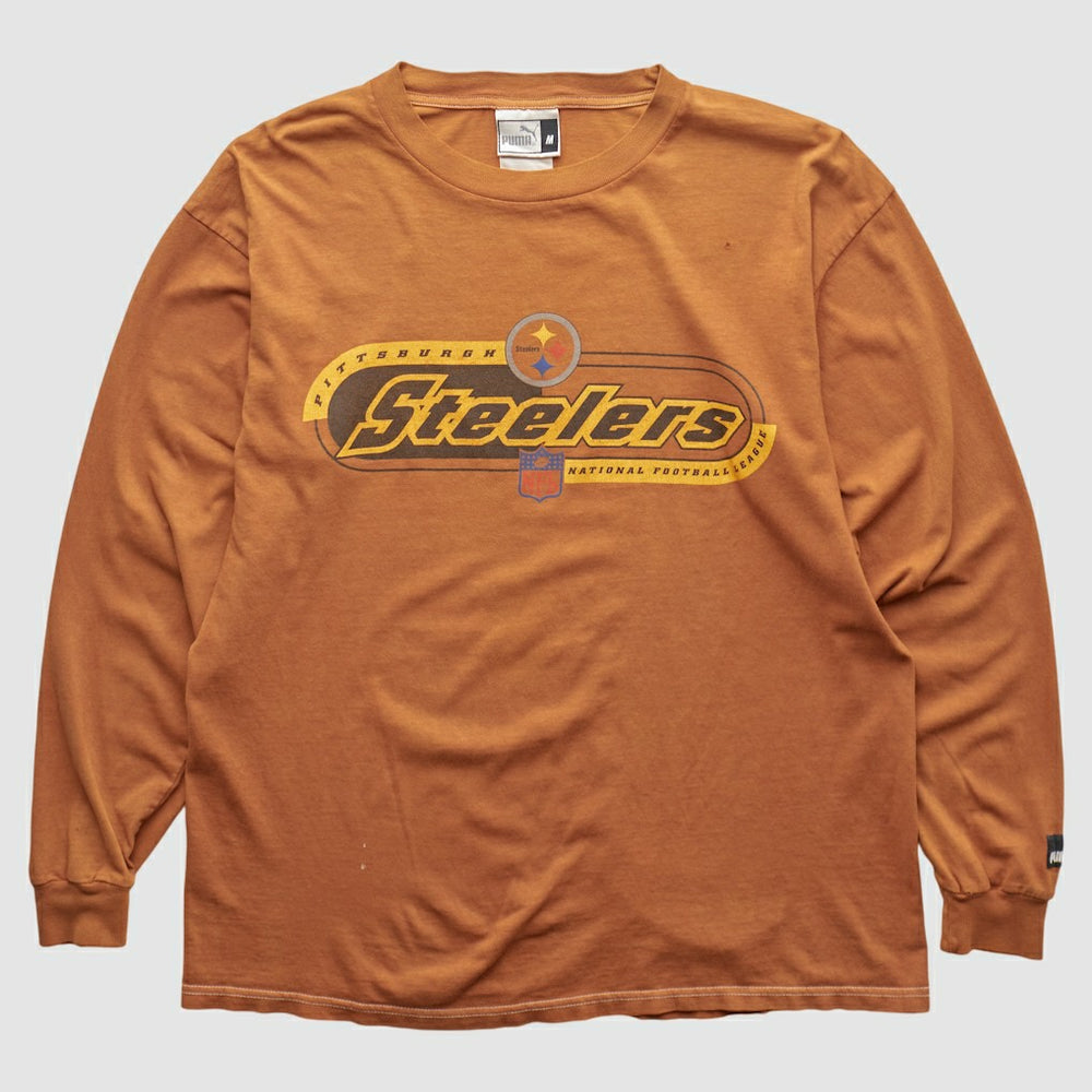 Pittsburgh Steelers 2000s Long Sleeve T-shirt - Brown Vintage - Fanatics