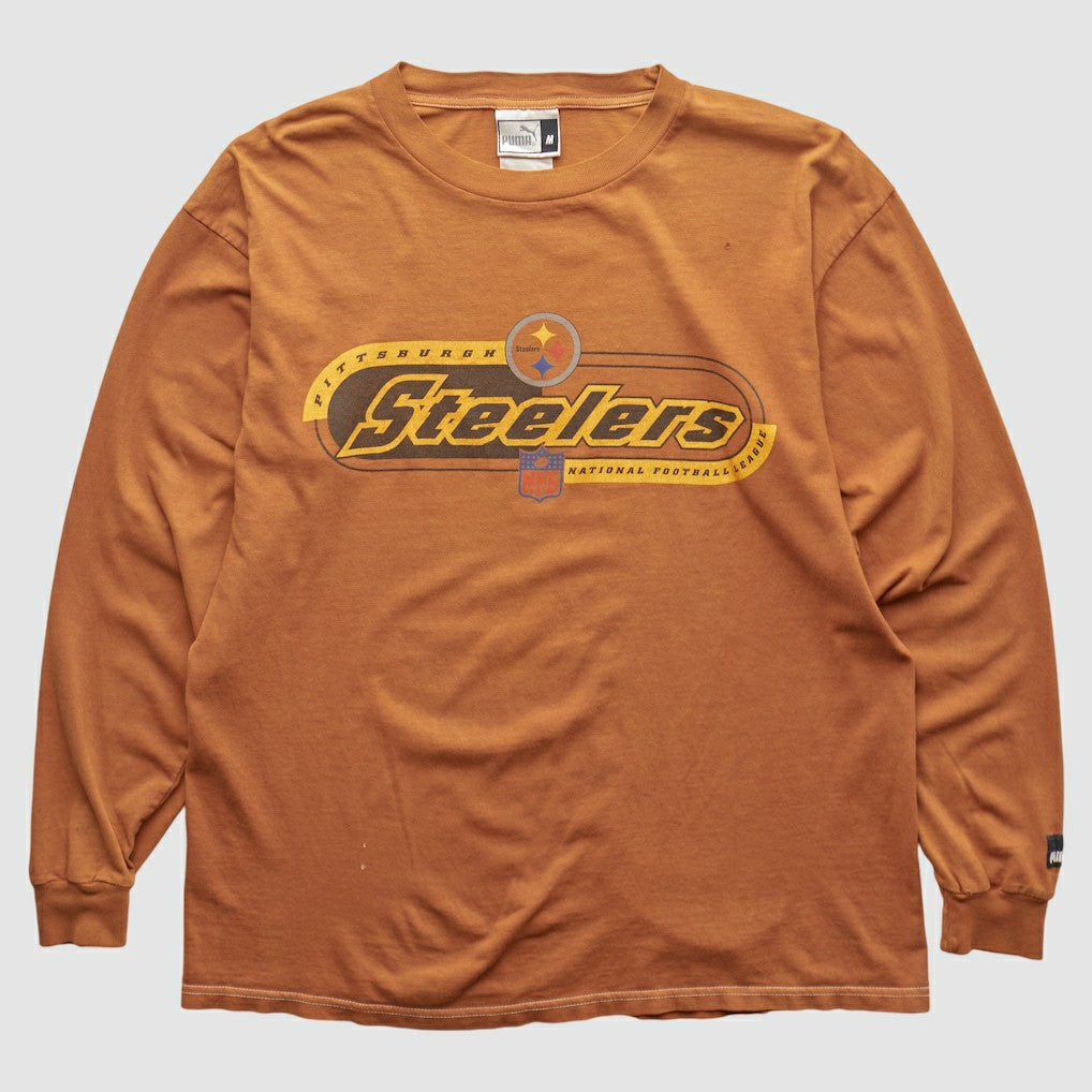 Pittsburgh Steelers 2000s Long Sleeve T-shirt - Brown Vintage - Fanatics