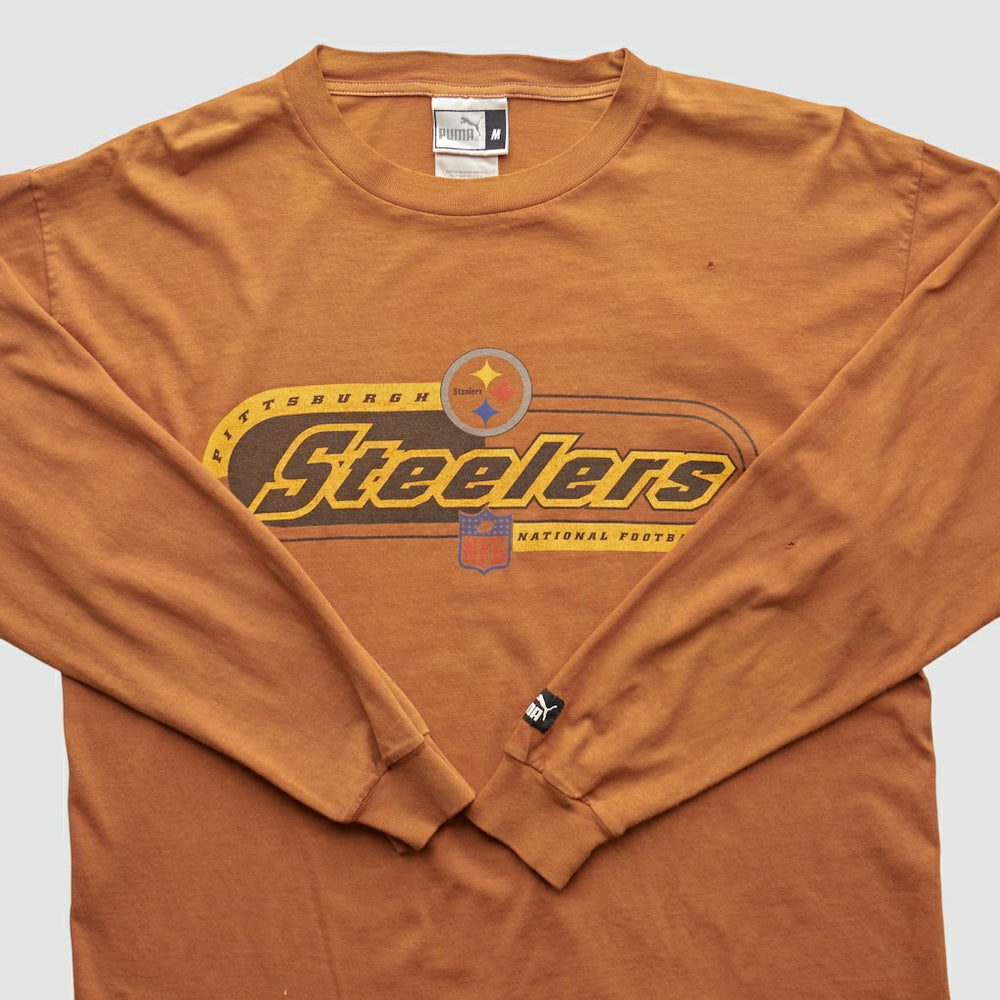 Pittsburgh Steelers 2000s Long Sleeve T-shirt - Brown Vintage - Fanatics