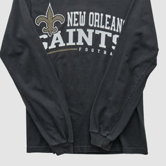 New Orleans Saints Reebok 2000s Long Sleeve T-shirt - Black Vintage - Fanatics