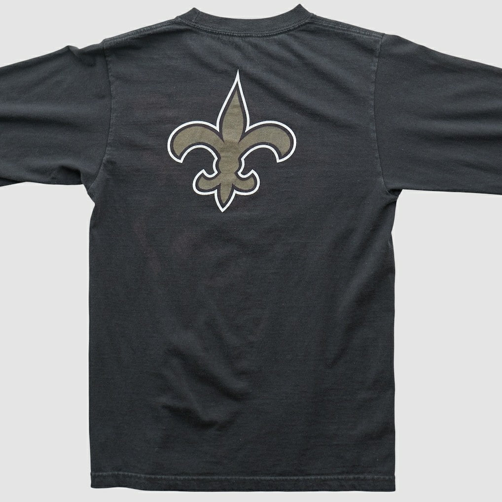 New Orleans Saints Reebok 2000s Long Sleeve T-shirt - Black Vintage - Fanatics