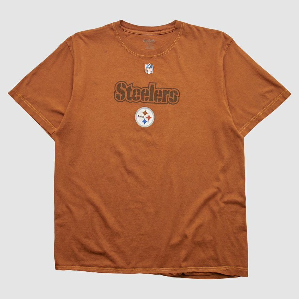 Pittsburgh Steelers Reebok 2000s T-shirt - Orange Vintage - Fanatics