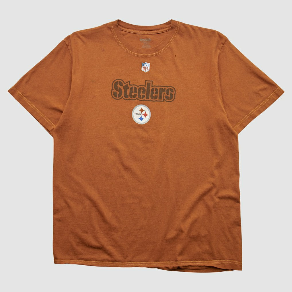 Pittsburgh Steelers Reebok 2000s T-shirt - Orange Vintage - Fanatics