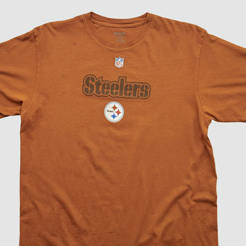 Pittsburgh Steelers Reebok 2000s T-shirt - Orange Vintage - Fanatics