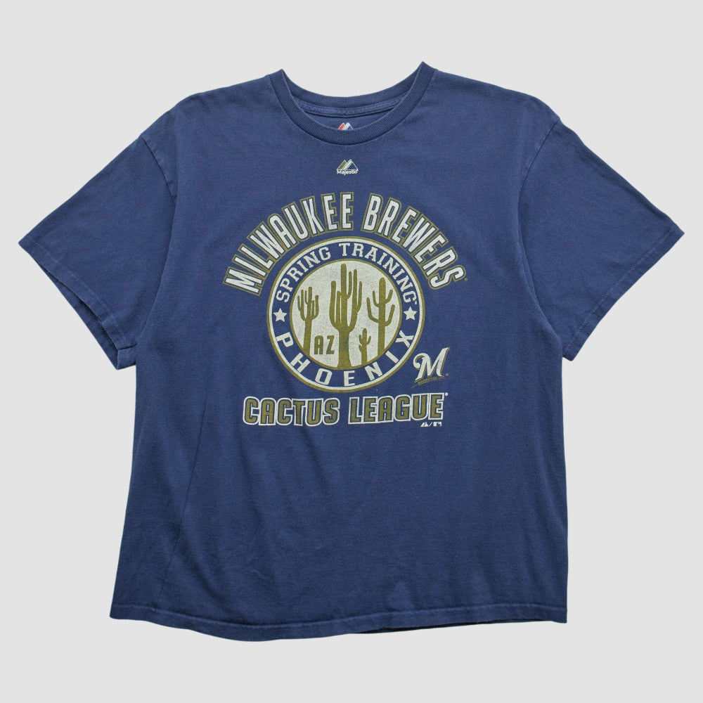 Milwaukee Brewers Majestic 2000s T-shirt Sale