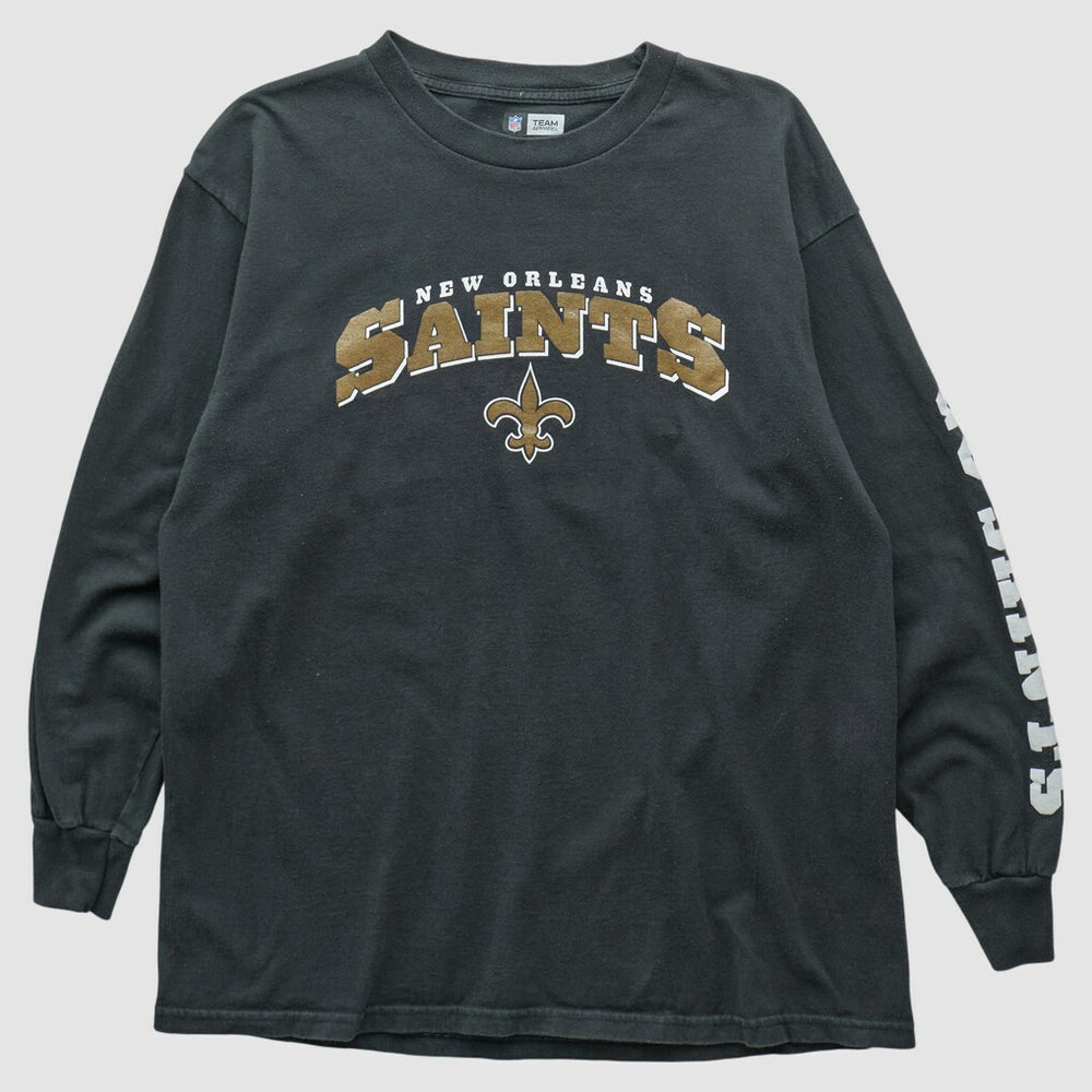 New Orleans Saints NFL 2000s Long Sleeve T-shirt - Black Vintage - Fanatics