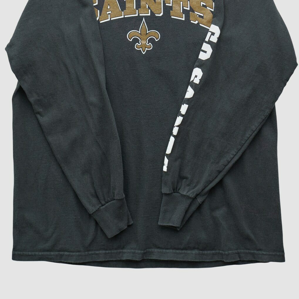 New Orleans Saints NFL 2000s Long Sleeve T-shirt - Black Vintage - Fanatics