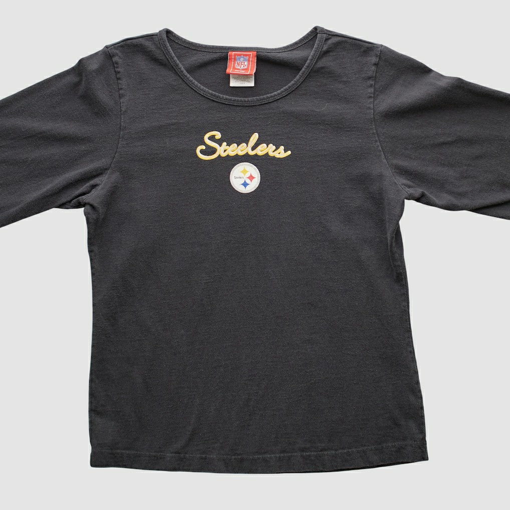 Pittsburgh Steelers NFL 2000s Long Sleeve T-shirt - Black Vintage - Fanatics