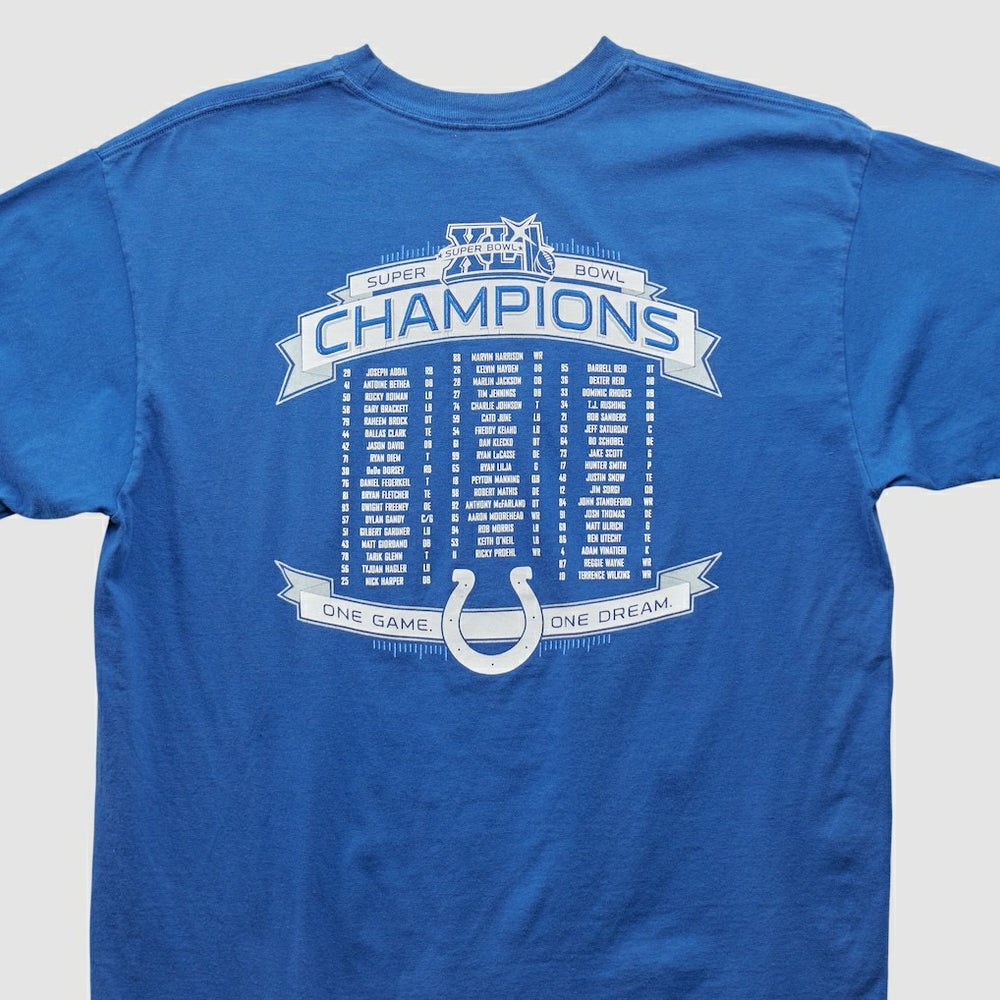 Indianapolis Colts Reebok 2007 T-shirt - Blue Vintage - Fanatics