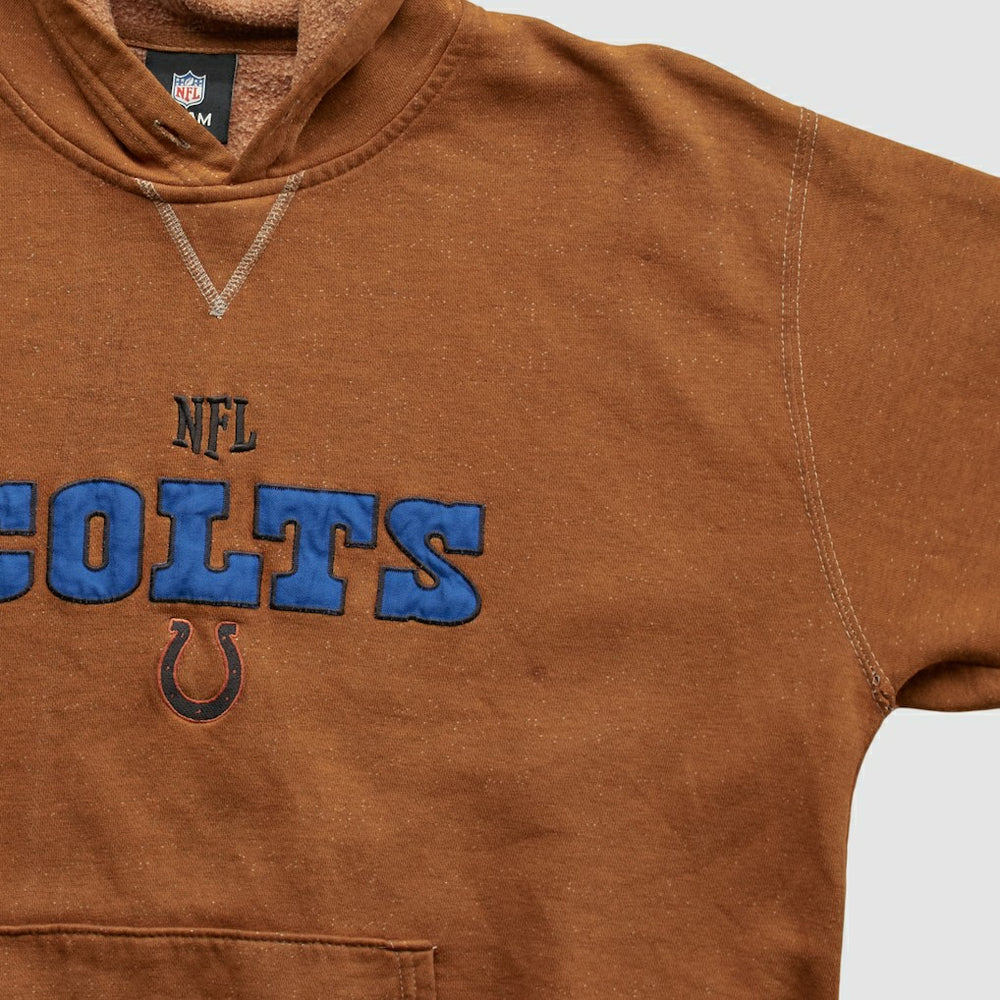 Indianapolis Colts NFL 2010s Hooded Pullover Sweatshirt - Brown Vintage - Fanatics