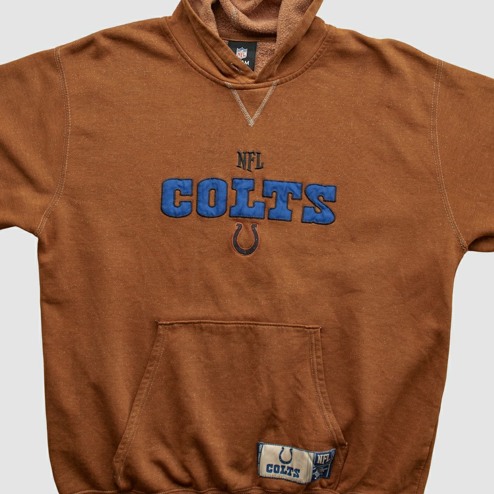 Indianapolis Colts NFL 2010s Hooded Pullover Sweatshirt - Brown Vintage - Fanatics