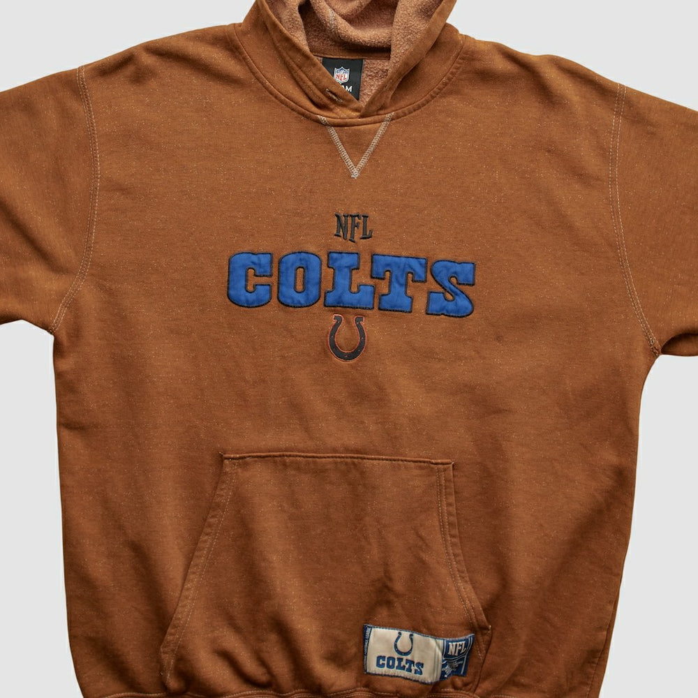 Indianapolis Colts NFL 2010s Hooded Pullover Sweatshirt - Brown Vintage - Fanatics