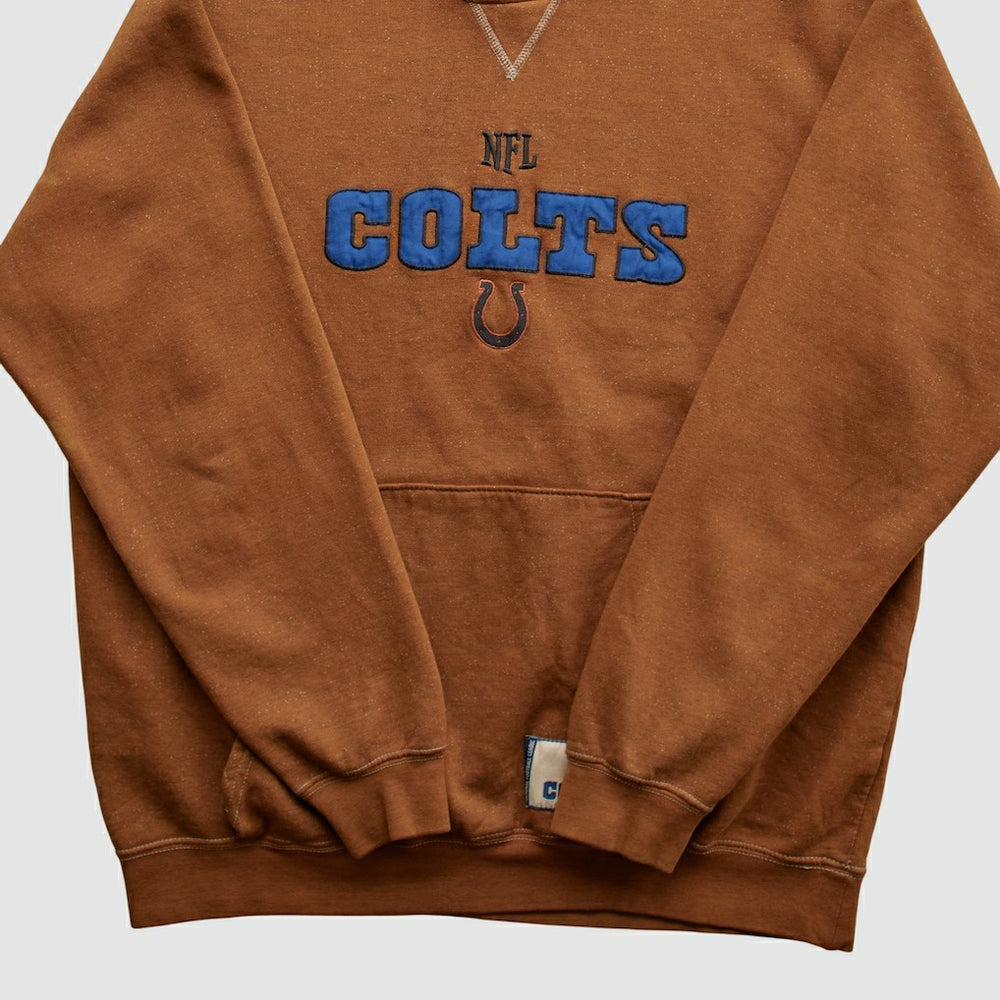 Indianapolis Colts NFL 2010s Hooded Pullover Sweatshirt - Brown Vintage - Fanatics