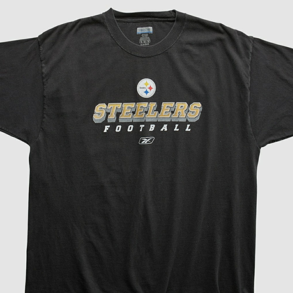 Pittsburgh Steelers Reebok 2000s T-shirt - Black Vintage - Fanatics