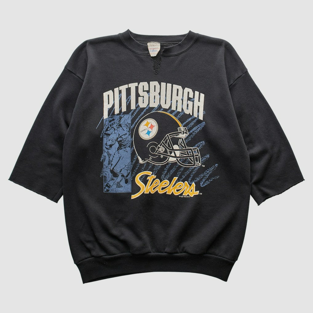 Pittsburgh Steelers Tultex 1992 Pullover Sweatshirt - Black Vintage - Fanatics