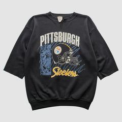Pittsburgh Steelers Tultex 1992 Pullover Sweatshirt - Black Vintage - Fanatics