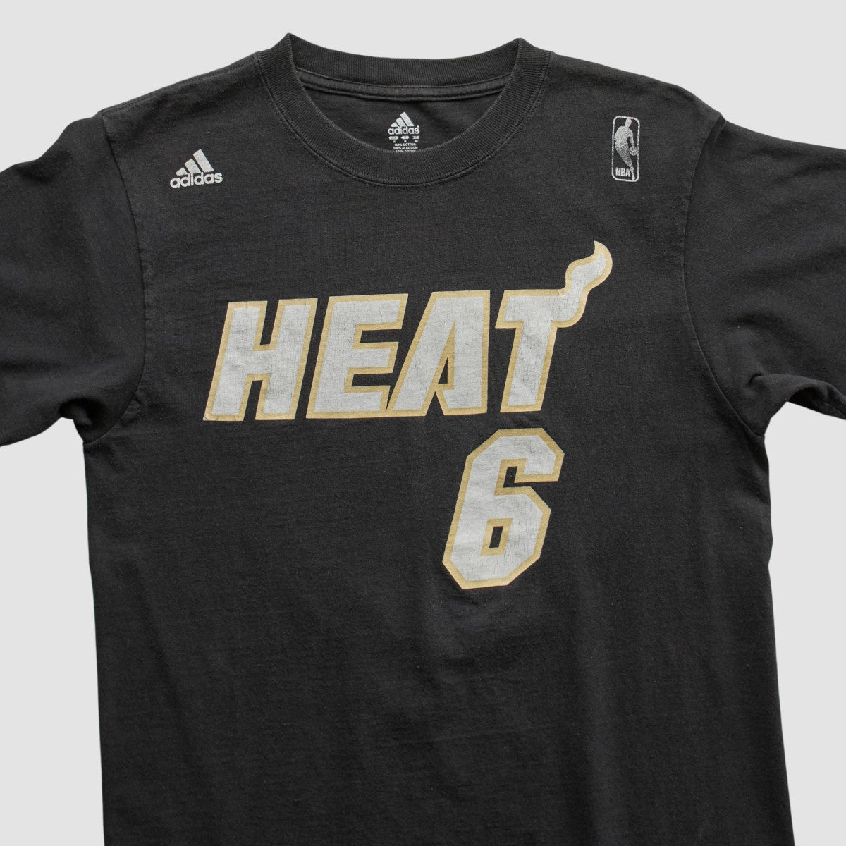 Adidas Miami Heat 2010s T-shirt Black Vintage