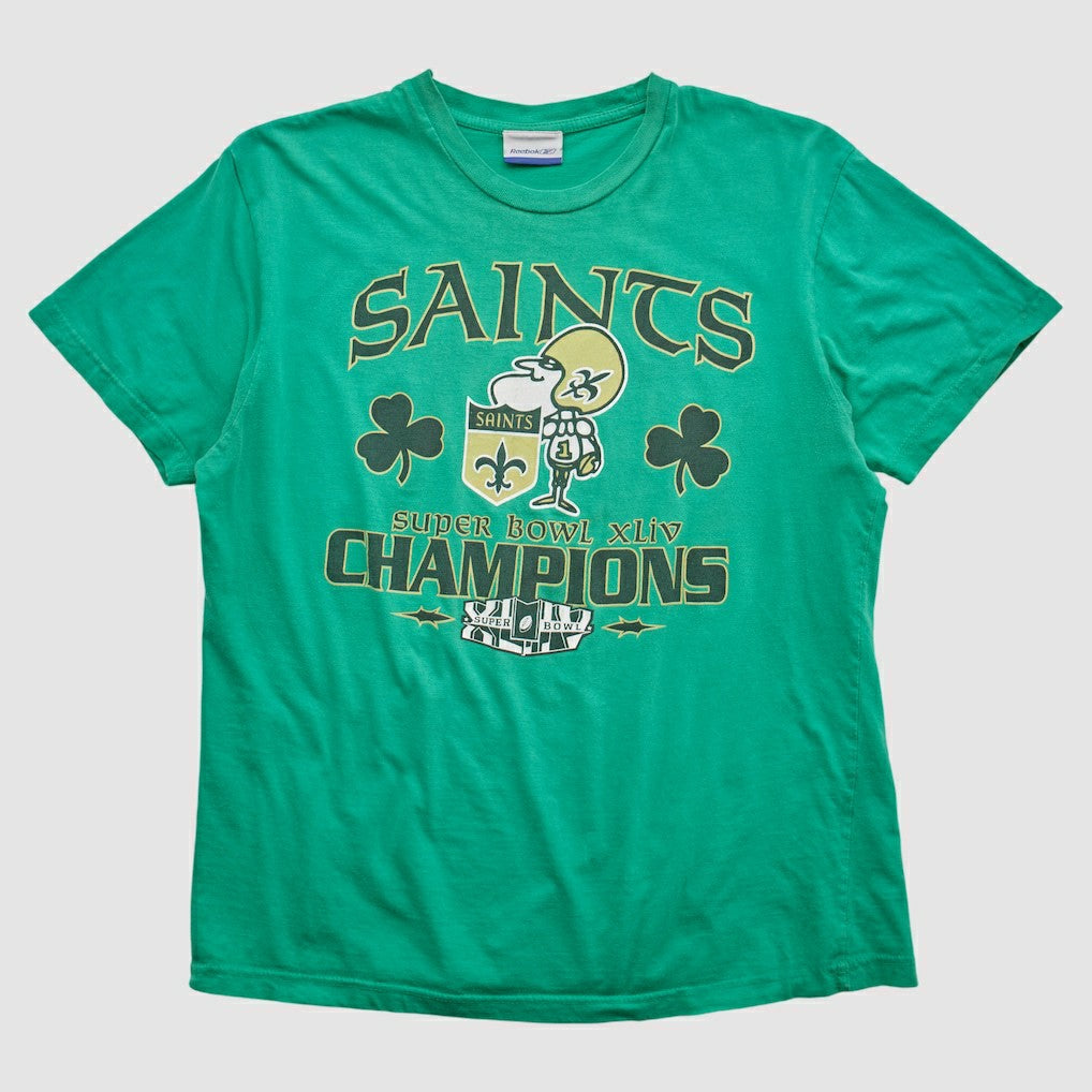 New Orleans Saints Reebok 2010 T-shirt - Green Vintage - Fanatics