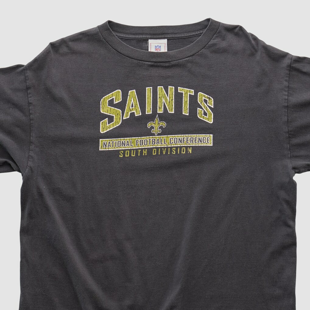 New Orleans Saints NFL 2000s Long Sleeve T-shirt - Charcoal Vintage - Fanatics