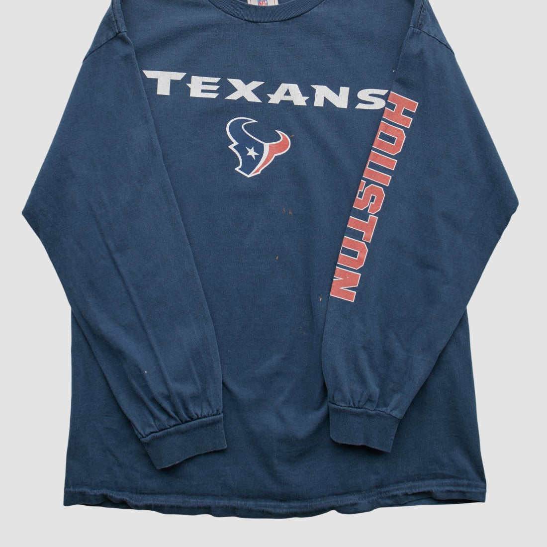 Houston Texans NFL 2000s Long Sleeve T-shirt - Navy Vintage - Fanatics