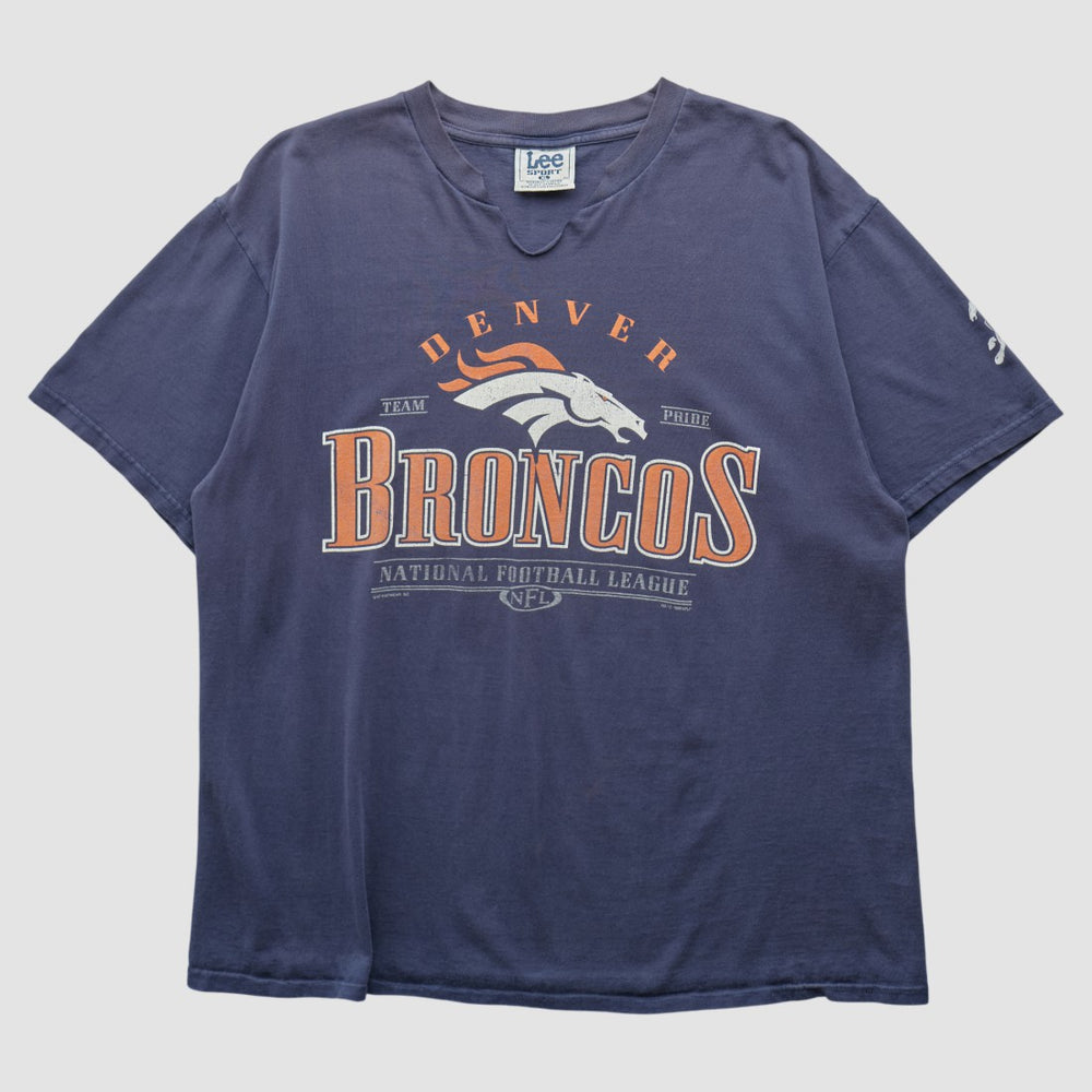 Denver Broncos Lee Apparel 90s T-shirt - Navy Vintage - Fanatics