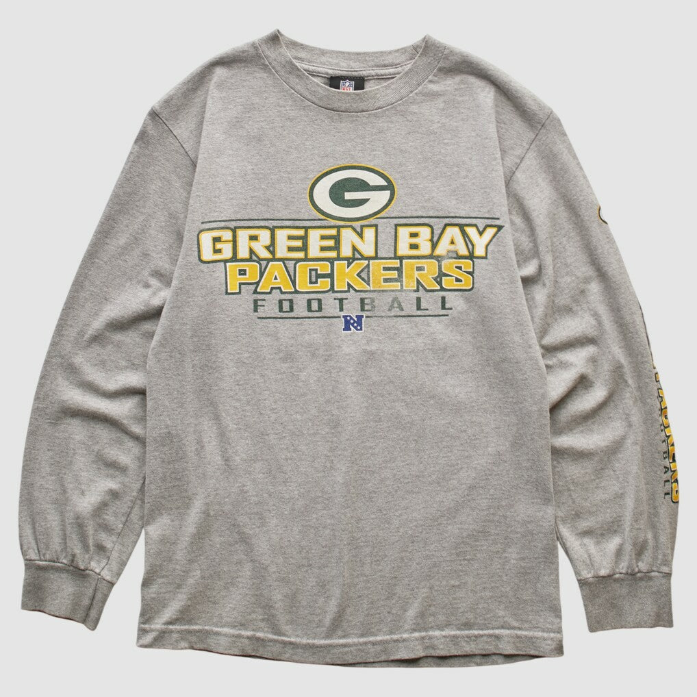 Green Bay Packers NFL 2010s Long Sleeve T-shirt - Heather Gray Vintage - Fanatics