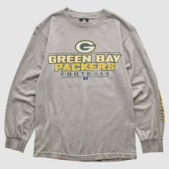 Green Bay Packers NFL 2010s Long Sleeve T-shirt - Heather Gray Vintage - Fanatics