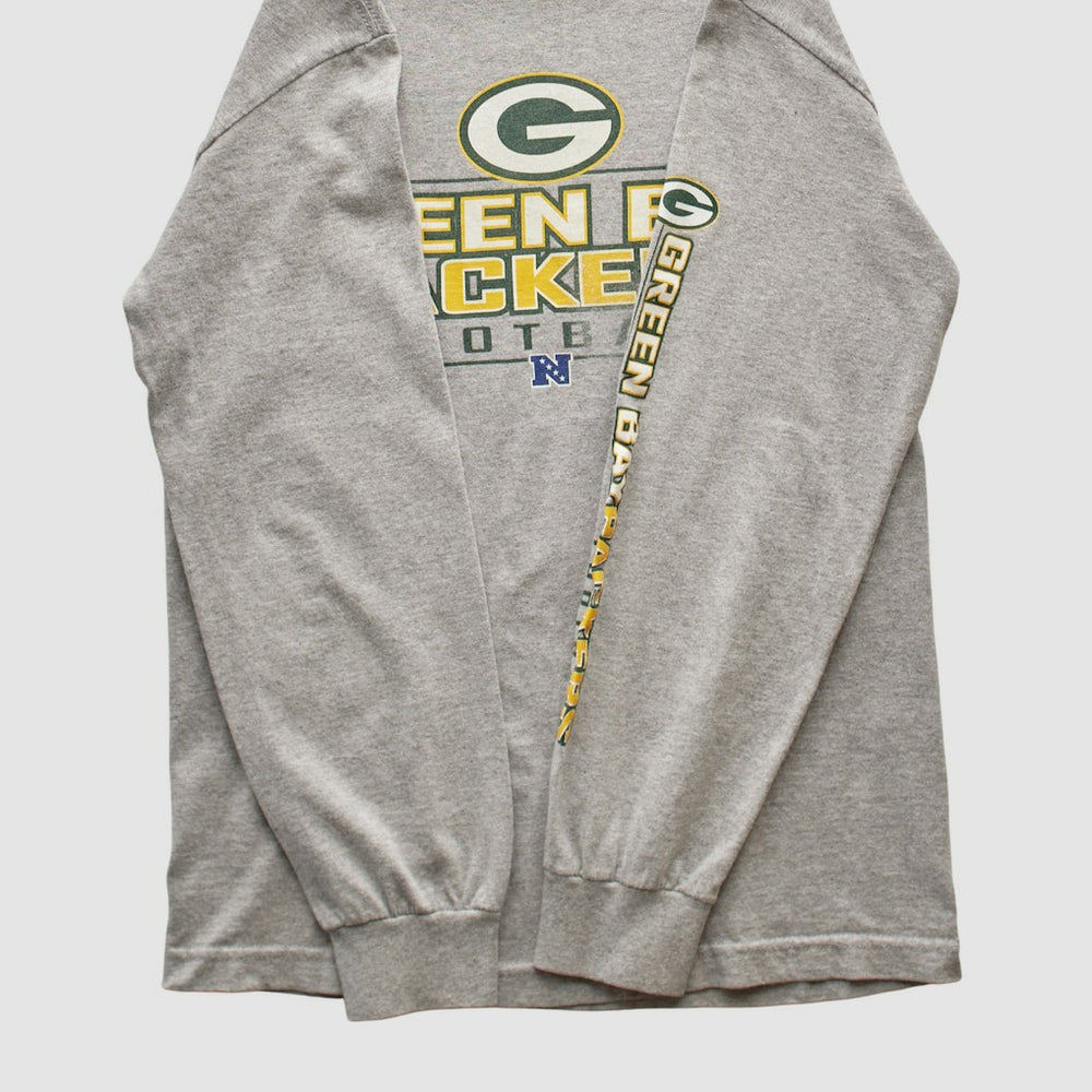 Green Bay Packers NFL 2010s Long Sleeve T-shirt - Heather Gray Vintage - Fanatics
