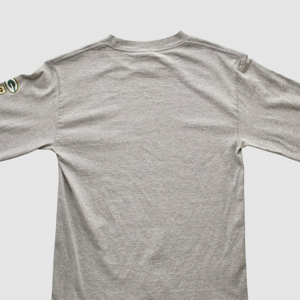 Green Bay Packers NFL 2010s Long Sleeve T-shirt - Heather Gray Vintage - Fanatics