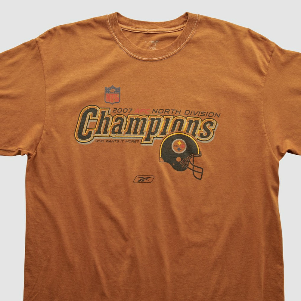 Pittsburgh Steelers Reebok 2007 T-shirt - Orange Vintage - Fanatics