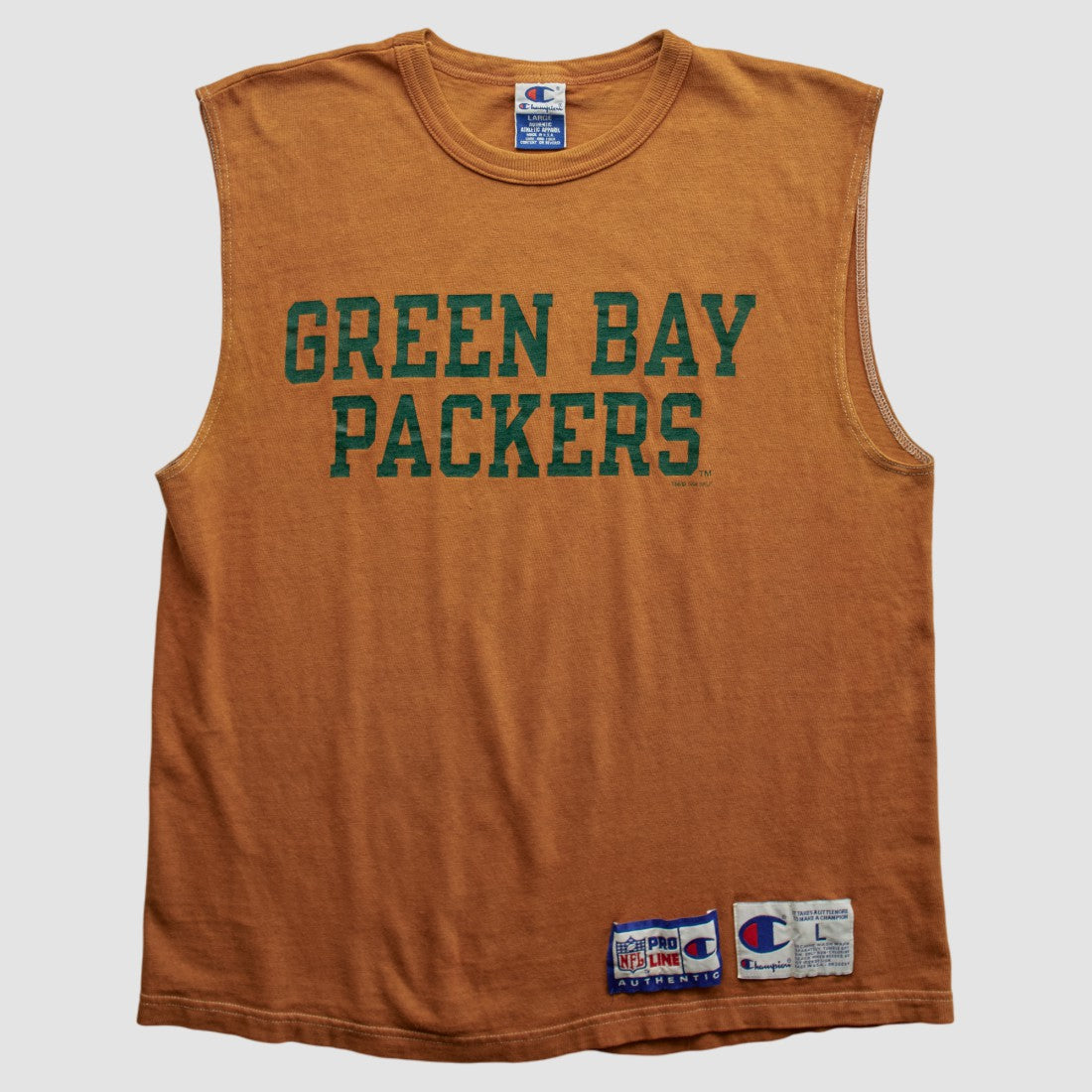 Green Bay Packers Champion 90s Tank - Brown Vintage - Fanatics