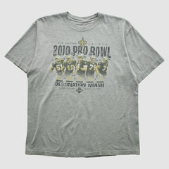 New Orleans Saints Reebok 2010 T-shirt - Heather Gray Vintage - Fanatics