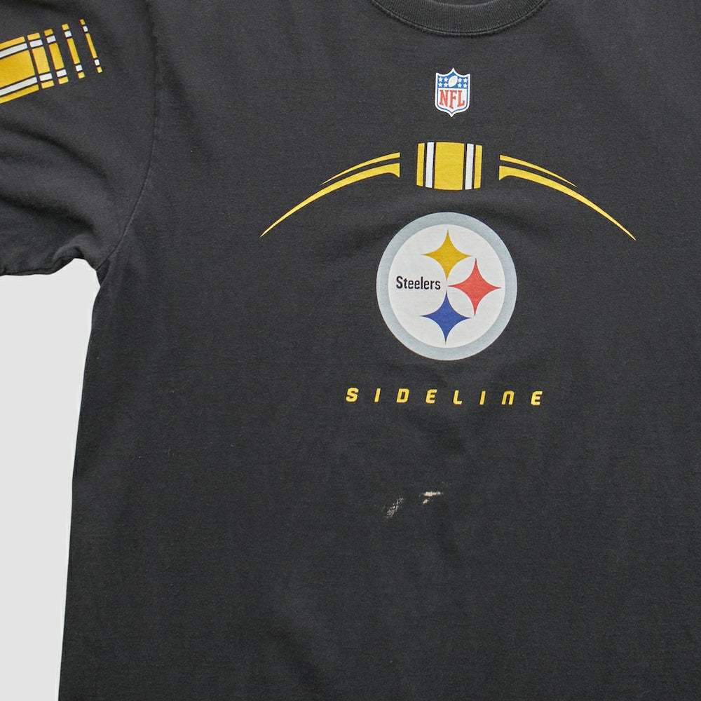 Pittsburgh Steelers Reebok 2000s T-shirt - Black Vintage - Fanatics