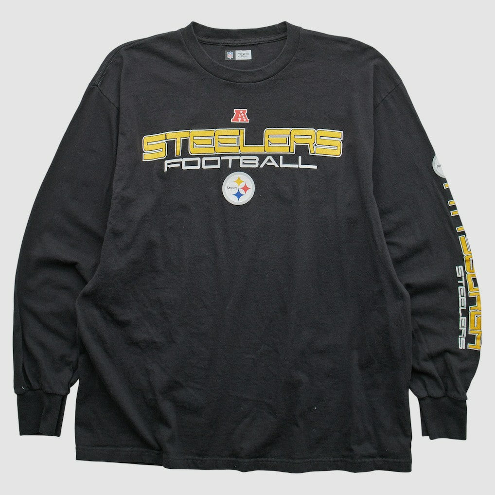 Pittsburgh Steelers NFL 2010s Long Sleeve T-shirt - Black Vintage - Fanatics