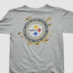 Pittsburgh Steelers Starter 90s Long Sleeve T-shirt - Heather Gray Vintage - Fanatics