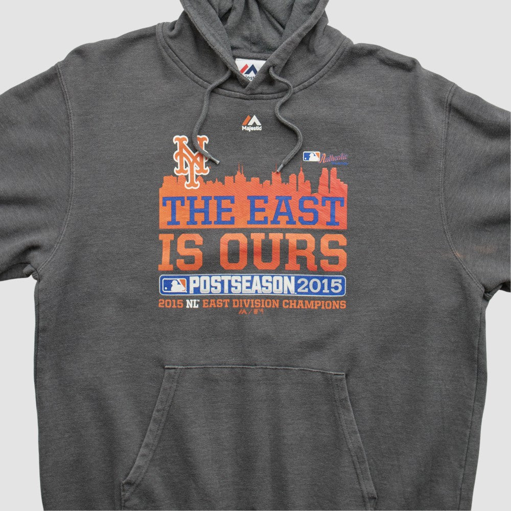 New York Mets Majestic 2015 Hooded Pullover Sweatshirt for sale
