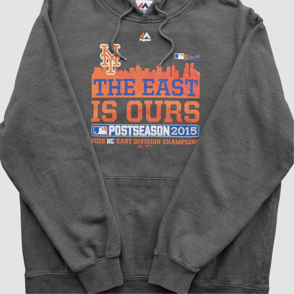 New York Mets Majestic 2015 Hooded Pullover Sweatshirt for sale