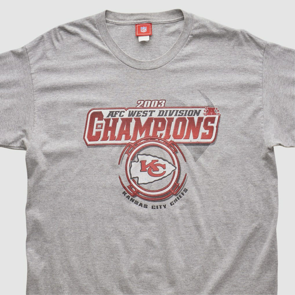 Kansas City Chiefs NFL 2003 Long Sleeve T-shirt - Heather Gray Vintage - Fanatics