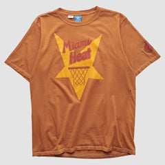 Adidas Miami Heat 2010s T-shirt Orange Vintage