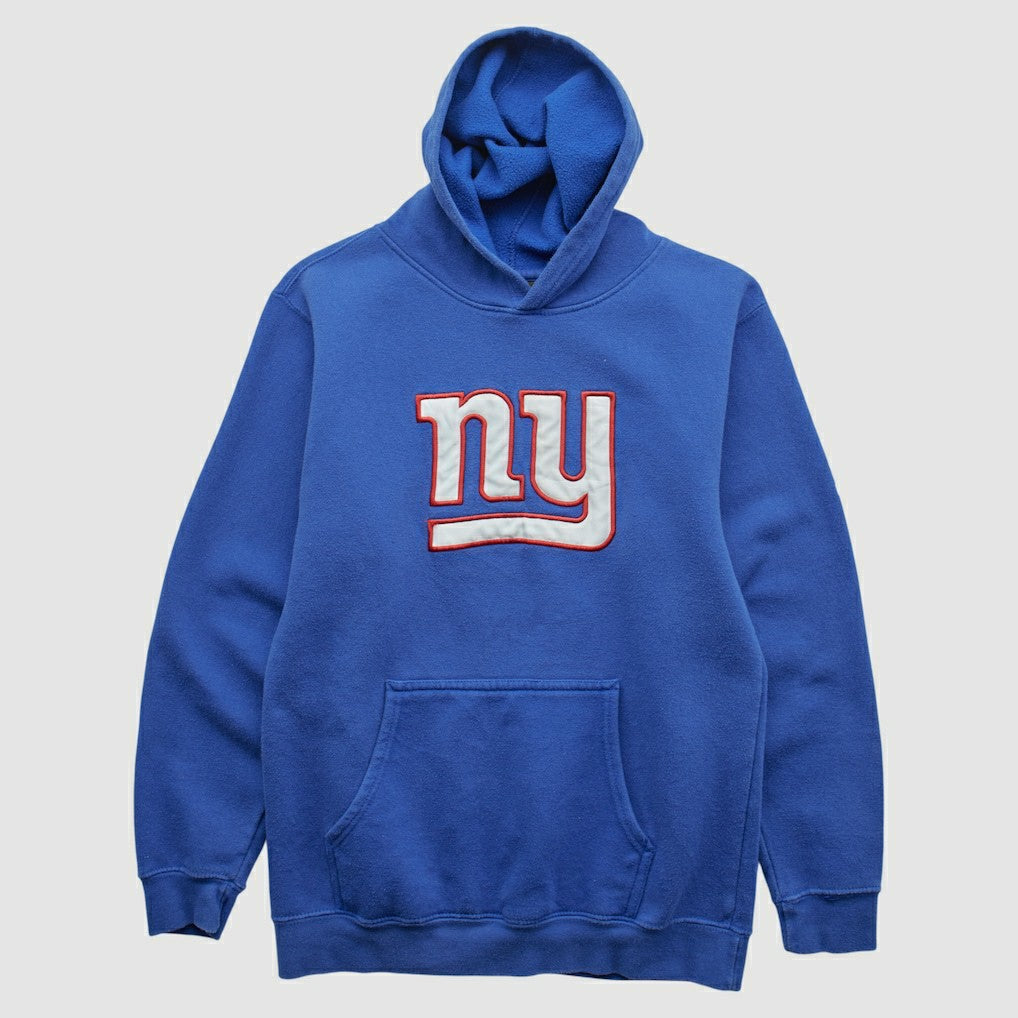 New York Giants Reebok 2000s Hooded Pullover Sweatshirt - Blue Vintage - Fanatics